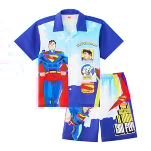 pdc_ซูเปอร์แมน ชุดเสื้อฮาวายเด็กชาย รุ่น FMAR2505LB028 สีฟ้า