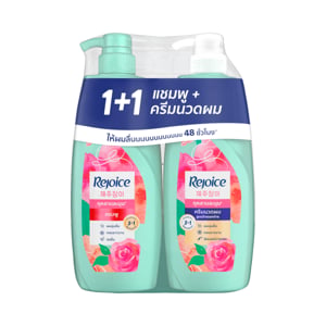 pdc_รีจอยส์ แชมพูและครีมนวดผม คอลเลคชั่น กุหลาบ เจจู เกาหลี 370 มล. + 370 มล.