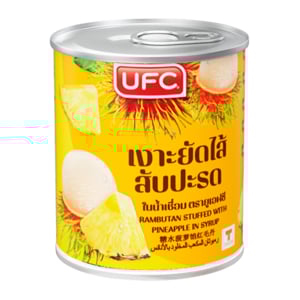 pdc_ยูเอฟซี เงาะสอดไส้สับปะรดในน้ำเชื่อม 234 ก.