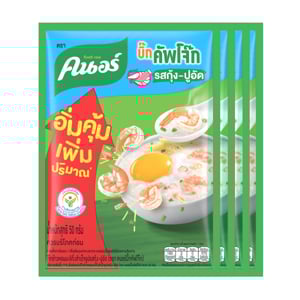 pdc_คนอร์ บิ๊กคัพโจ๊กแบบซอง รสกุ้ง-ปูอัด 50 ก. แพ็ค 4