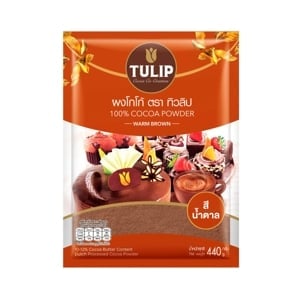 pdc_ทิวลิป ผงโกโก้ 100% สีน้ำตาล 440 ก.