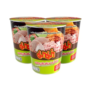 pdc_มาม่า คัพ รสหมูสับต้มยำน้ำข้น 60 ก. แพ็ค 3