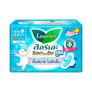 pdc_ลอรีเอะ ซอฟท์ แอนด์ เซฟ คูล ผ้าอนามัยแบบมีปีก สำหรับกลางวัน 22 ซม. 14 ชิ้น