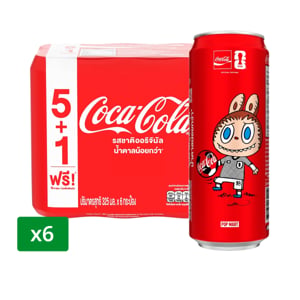 pdc_โค้ก น้ำอัดลมกระป๋อง รสออริจินัล 325 มล. x 5+1 ชิ้น