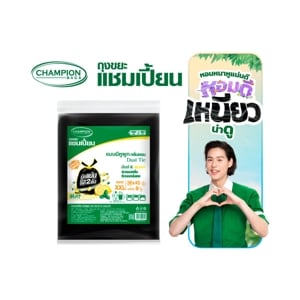 pdc_แชมเปี้ยน ถุงขยะแบบหูผูก กลิ่นมินต์ & เลมอน 36x45 นิ้ว แพ็ค 8 ใบ