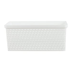 pdc_เบสิโค ตะกร้า Senn M ขนาด 18 x 26 x 12 ซม. สีขาว