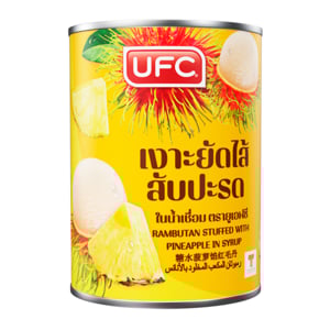 pdc_ยูเอฟซี เงาะสอดไส้สับปะรดในน้ำเชื่อม 565 ก.