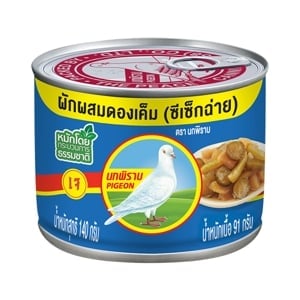 pdc_ตรานกพิราบ ผักกาดดอง ซีเซ็กฉ่ายกระป๋อง ฝาดึง 140 ก.