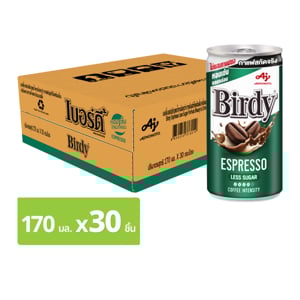 pdc_เบอร์ดี้ กาแฟปรุงสำเร็จพร้อมดื่ม เอสเปรสโซ แบบกระป๋อง 170 มล. แพ็ค 30