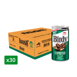 pdc_เบอร์ดี้ กาแฟปรุงสำเร็จพร้อมดื่ม เอสเปรสโซ แบบกระป๋อง 170 มล. แพ็ค 30