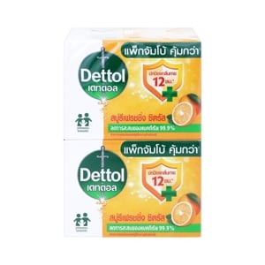 pdc_เดทตอล สบู่ แอนตี้แบคทีเรีย สูตรรีเฟรชชิ่งซิตรัส 100 ก. แพ็ค 4