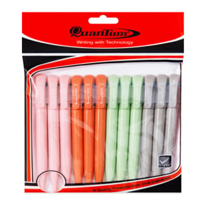 pdc_ควอนตั้ม ปากกาลูกลื่นทวิสต์ 0.5 มม. แพ็ค 12 คละสี