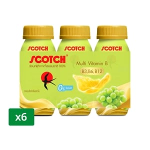 pdc_สก๊อต รังนกแท้ ผสมมัลติวิตามินบี กลิ่นองุ่นไชน์มัสแคท 150 มล. x 6 ชิ้น