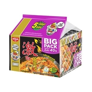 pdc_นิสชิน บิ๊กแพค บะหมี่กึ่งสำเร็จรูปแบบแห้ง รสไก่เผ็ดเกาหลี 85 ก. แพ็ค 5