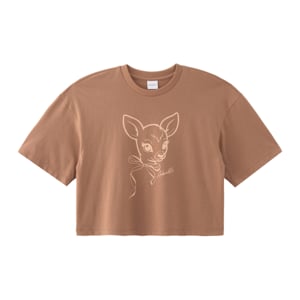 pdc_เบสิโค เสื้อครอป สำหรับผู้หญิง รุ่น FASL25Q4LC007 สีน้ำตาล