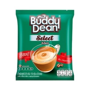 pdc_บัดดี้ดีน ทรีอินวัน ซีเล็คท์ คอฟฟี่ กาแฟปรุงสำเร็จชนิดผง 15 ก. แพ็ค 25