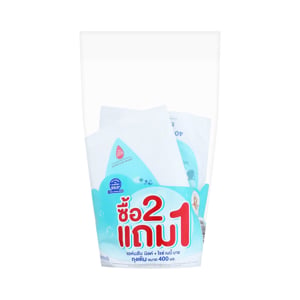 pdc_จอห์นสัน เบบี้ สบู่เหลว มิลค์แอนด์ไรซ์ บาธ 400 มล. แพ็ค 2+1