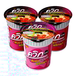 pdc_ไวไว คัพ บะหมี่กึ่งสำเร็จรูปแบบถ้วย รสต้มยำพริกเผา 60 ก. แพ็ค 3