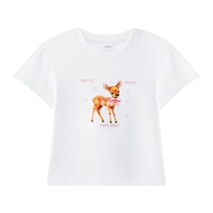 pdc_เบสิโค เสื้อยืด สำหรับผู้หญิง รุ่น FASL25Q4LC010 สีขาว