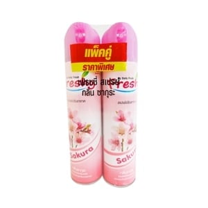 pdc_เฟรชชี่ สเปรย์ปรับอากาศ กลิ่นซากุระ 300 มล. แพ็ค 1+1