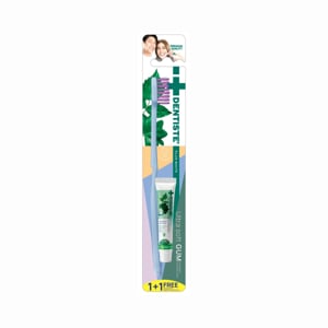 pdc_เดนทิสเต้ แปรงสีฟัน อัลตร้า ซอฟท์ กัม คอมแพค (สินค้าคละสี ไม่สามารถเลือกได้) + ยาสีฟัน 5 ก.