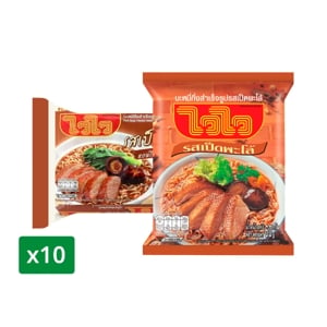 pdc_ไวไว บะหมี่กึ่งสำเร็จรูป รสเป็ดพะโล้ 60 ก. แพ็ค 10
