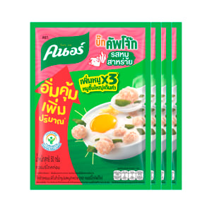 pdc_คนอร์ บิ๊กคัพโจ๊กแบบซอง รสหมูสาหร่าย 50 ก. แพ็ค 4