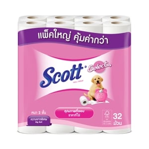 pdc_สก๊อตต์ ซีเลคท์ กระดาษชำระ ความยาวพิเศษ แพ็ค 32
