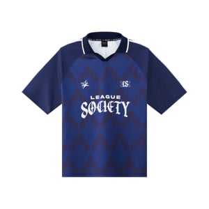 pdc_เบสิโค เสื้อยืดโอเวอร์ไซส์ สีน้ำเงิน