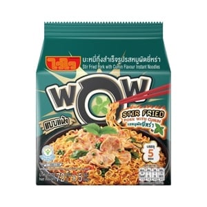 pdc_ไวไว บะหมี่กึ่งสำเร็จรูปรสหมูผัดยี่หร่า 72 ก. แพ็ค 5