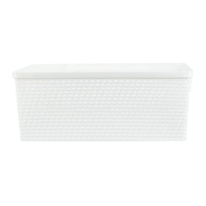 pdc_เบสิโค ตะกร้า Senn L ขนาด 26 x 37 x 16 ซม. สีขาว