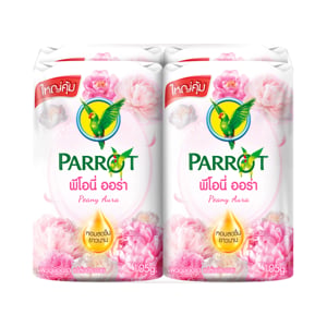 pdc_แพรอท สบู่นกแก้วพีโอนี่ ออร่า 105 ก. x 4 ชิ้น