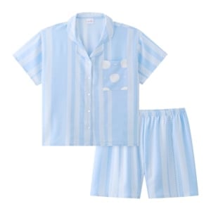 pdc_เบสิโค ชุดเซตผู้หญิง ลายริ้ว รุ่น FTHB2502NW005 สีฟ้า