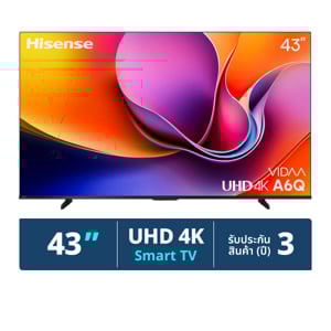 pdc_ไฮเซ่นส์ สมาร์ททีวี VIDAA UHD 4K รุ่น 43A6Q ขนาด 43 นิ้ว สีดำ