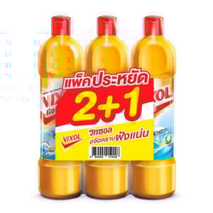 pdc_วิกซอล โกลด์ น้ำยาล้างห้องน้ำ 900 มล. แพ็ค 2 ฟรี 1