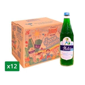 pdc_เฮลซ์บลูบอย น้ำหวานเข้มข้นกลิ่นครีมโซดา (น้ำตาลน้อยกว่า) 600 มล. x 12 ขวด
