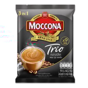 pdc_มอคโคน่า ทรีโอ กาแฟปรุงสำเร็จชนิดผง 3อิน1 คลาสสิก 15.8 ก. แพ็ค 9
