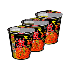 pdc_นิสชิน คัพ บะหมี่กึ่งสำเร็จรูป รสไก่เผ็ดเกาหลี 71 ก. แพ็ค 3