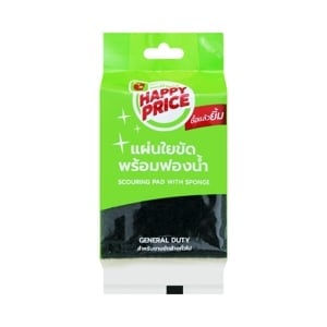 pdc_บิ๊กซี แฮปปี้ ไพรซ์ แผ่นใยขัดพร้อมฟองน้ำ ขนาด 3 x 4 นิ้ว