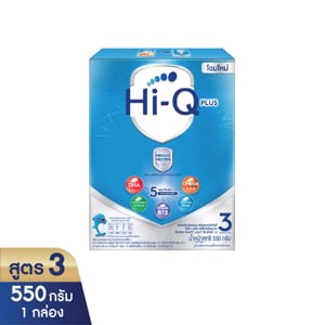 pdc_ไฮคิว 1 พลัส พรีไบโอโพรเทก นมผง สูตร 3 สำหรับเด็กอายุ 1 ปีขึ้นไปและทุกคนในครอบครัว รสจืด 550 ก.