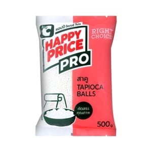 pdc_บิ๊กซี แฮปปี้ไพรซ์ โปร สาคูขาวเม็ดเล็ก 500 ก.