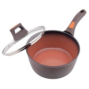 pdc_เบสิโค หม้ออะลูมิเนียมเคลือบเซรามิกพร้อมฝาแก้ว รุ่น THE POMEGRANATE COOKWARE SERIES ขนาด 18 ซม. สี BRICK-RED