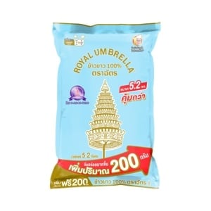 pdc_ตราฉัตร ข้าวขาว 100% 5 กก.