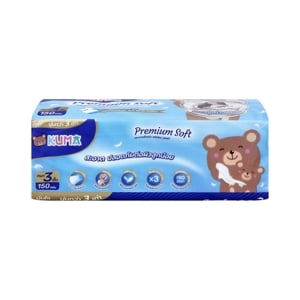pdc_คุมะ กระดาษหน้า พรีเมียม ซอฟท์ หนา 3 ชั้น 150 แผ่น
