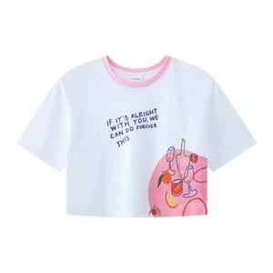 pdc_เบสิโค เสื้อยืดผู้หญิง รุ่น FASL25Q1LC0016 สีขาว