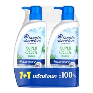 pdc_เฮดแอนด์โชว์เดอร์ แชมพูขจัดรังแค ซุปเปอร์ คูล 370 มล. แพ็ค 1+1
