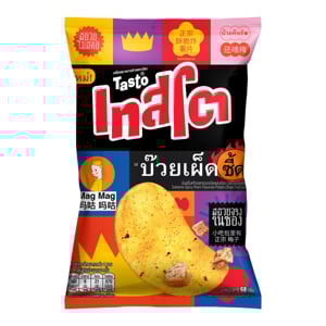 pdc_เทสโต x แม็ก แม็ก มันฝรั่งแท้ทอดกรอบชนิดแผ่นเรียบ รสบ๊วยเผ็ดซี้ด 68 ก.