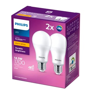 pdc_ฟิลิปส์ หลอดไฟ LED 14.5W รุ่น MyCare LED bulb แพ็ค 2 แสงเหลือง