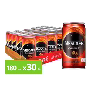 pdc_เนสกาแฟ กาแฟกระป๋องสำเร็จรูป เอ็กซตร้า ริช 180 มล. แพ็ค 30 กระป๋อง