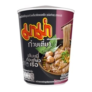 pdc_มาม่า ก๋วยเตี๋ยวคัพ เส้นหมี่กึ่งสำเร็จรูป รสก๋วยเตี๋ยวเรือซอสเผ็ด 83 ก.